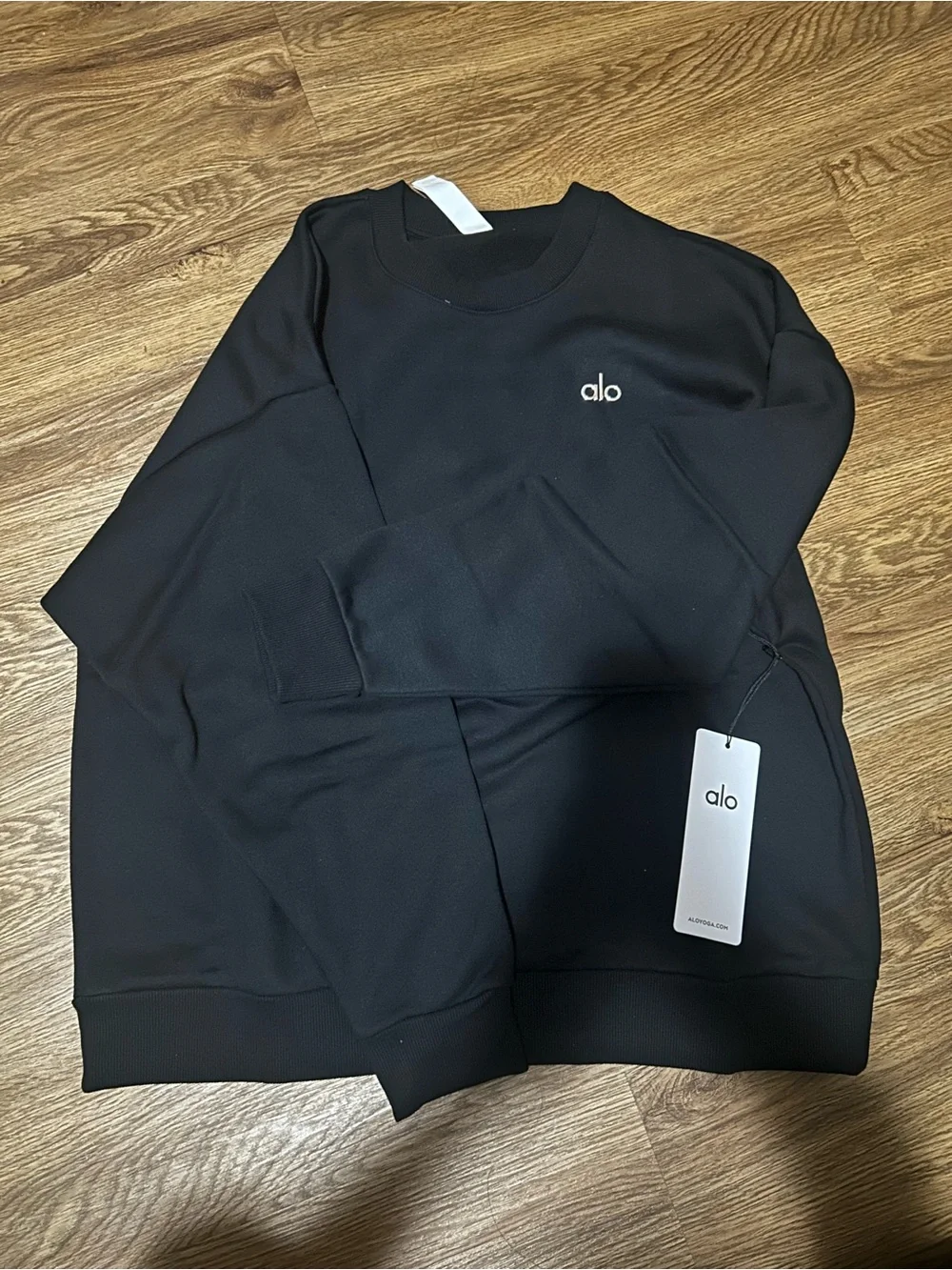 ALO Yoga Navy Relaxed Crewneck Sweatshirt